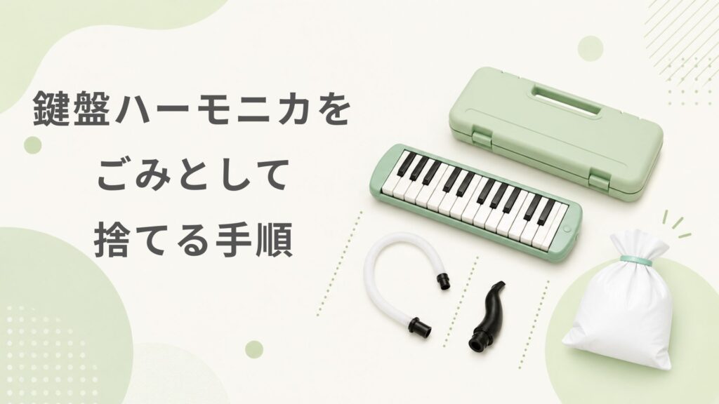鍵盤ハーモニカをごみとして捨てる手順